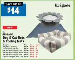 Ren’s Pets Depot All BRIGADE Dog & Cat Beds & Cooling Mats offer