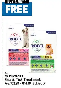 Ren’s Pets Depot ALL K9 PREVENTA Flea & Tick Treatment offer