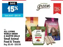 Ren’s Pets Depot All LIVING WORLD GREEN & MARTIN MILLS Small Animal Food & Treats offer