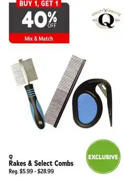 Ren’s Pets Depot Q Rakes & Select Combs offer