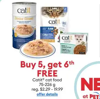 Petsmart Catit cat food offer