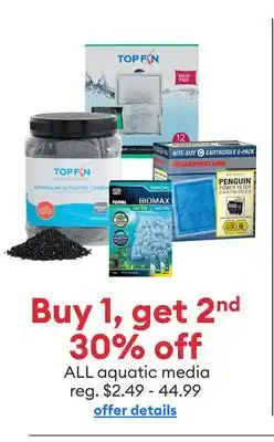 Petsmart ALL aquatic media offer