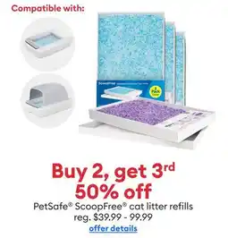 Petsmart PetSafe ScoopFree cat litter refills offer