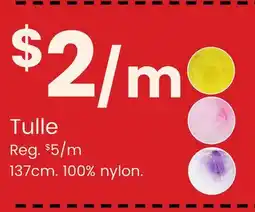 Fabricland Tulle offer