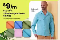 Fabricland Stillwater Sportswear Shirting offer