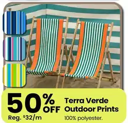 Fabricland Terra Verde Outdoor Prints offer
