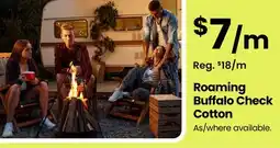 Fabricland Roaming Buffalo Check Cotton offer