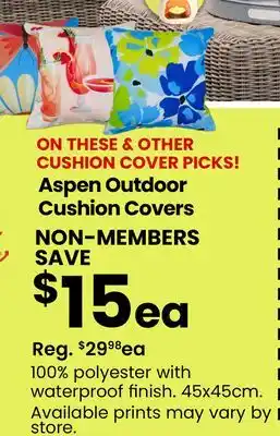 Fabricland Aspen Outdoor Cushion Covers offer