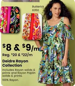 Fabricland Deidre Rayon Collection offer
