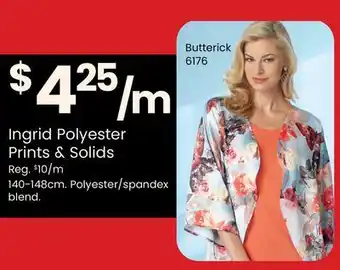 Fabricland Ingrid Polyester Prints & Solids offer
