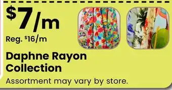 Fabricland Daphne Rayon Collection offer