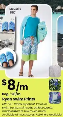Fabricland Ryan Swim Prints offer