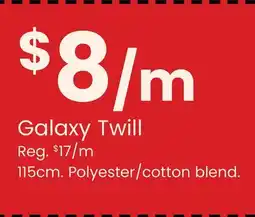 Fabricland Galaxy Twill offer