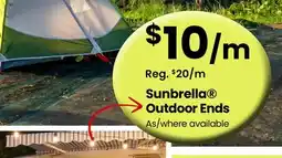 Fabricland Sunbrella Outdoor Ends offer