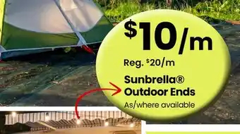 Fabricland Sunbrella Outdoor Ends offer