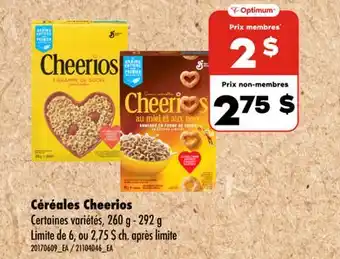 Wholesale Club CÉRÉALES, 260 G - 292 G offer
