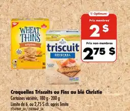 Wholesale Club CRAQUELINS TRISCUITS OU FINS AU BLÉ , 180 G - 200 G offer
