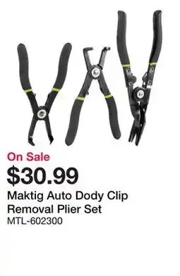 Bumper to Bumper Auto Dody Clip Removal Plier Set offer