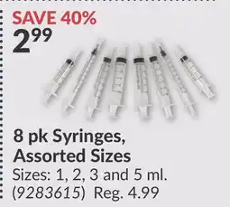 Princess Auto 8 pk Syringes, Assorted Sizes offer