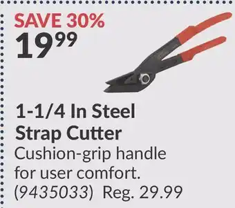 Princess Auto 1-1/4 In Steel Strap Cutter offer