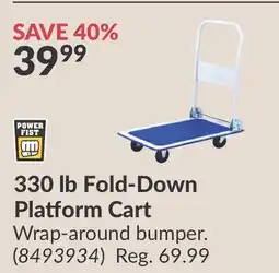 Princess Auto 330 lb Fold-Down Platform Cart offer
