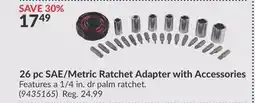 Princess Auto 26 pc SAE/Metric Ratchet Adapter with Accessories offer