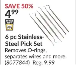 Princess Auto 6 pc Stainless-Steel Pick Set offer