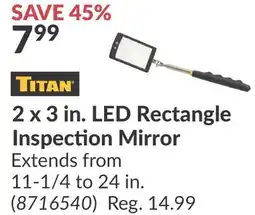 Princess Auto TITAN 2 x 3 in. LED Rectangle Inspection Mirror offer