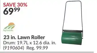 Princess Auto 23 in. Lawn Roller offer