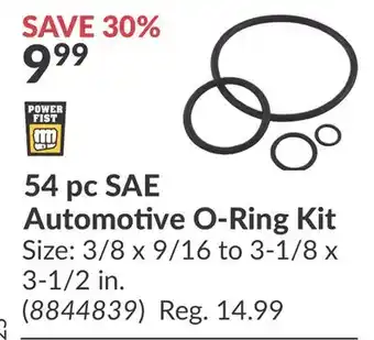 Princess Auto 54 pc SAE Automotive O-Ring Kit offer