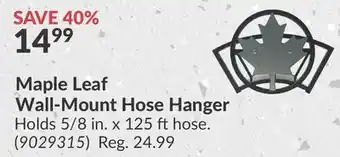 Princess Auto Maple Leaf Wall-Mount Hose Hanger offer