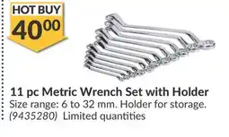 Princess Auto 11 pc Metric Wrench Set with Holder offer