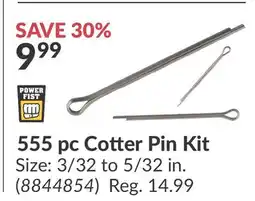 Princess Auto Power Fist 555 pc Cotter Pin Kit offer