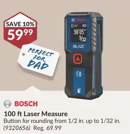Princess Auto 100 ft Laser Measure Button offer
