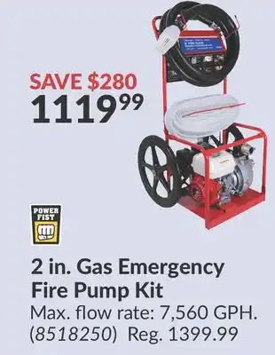 Princess Auto 2 in. Gas Emergency Fire Pump Kit offer