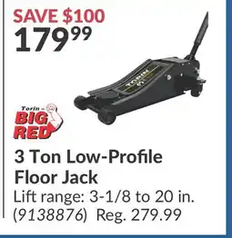 Princess Auto 3 Ton Low-Profile Floor Jack offer