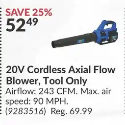 Princess Auto Power Fist 20V Cordless Axial Flow Blower, Only offer