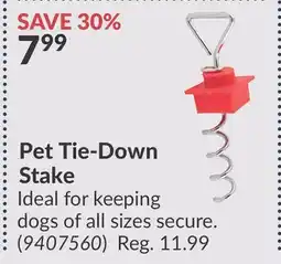 Princess Auto Pet Tie-Down Stake offer