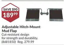 Princess Auto Adjustable Hitch-Mount Mud Flap offer
