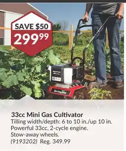 Princess Auto 33cc Mini Gas Cultivator offer