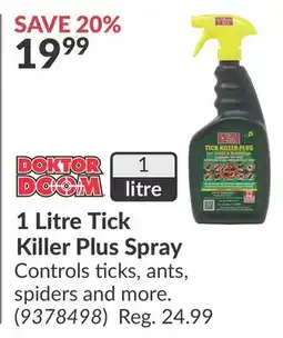 Princess Auto 1 Litre Tick Killer Plus Spray offer