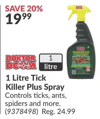 Princess Auto 1 Litre Tick Killer Plus Spray offer