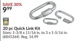 Princess Auto 20 pc Quick Link Kit offer