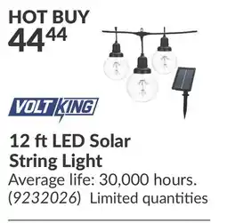 Princess Auto 12 ft LED Solar String Light offer