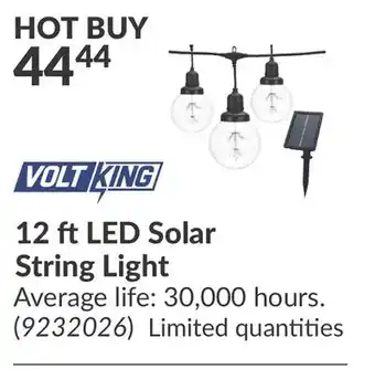 Princess Auto 12 ft LED Solar String Light offer