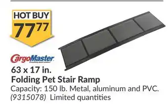 Princess Auto 63 x 17 in. Folding Pet Stair Ramp offer