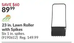 Princess Auto 23 in. Lawn Roller with Spikes offer
