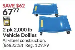 Princess Auto 2 pk 2,000 lb Vehicle Dollies offer