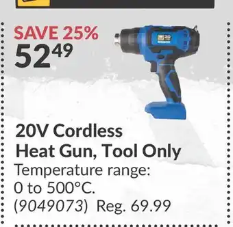 Princess Auto 20V Cordless Heat Gun, Tool Only offer