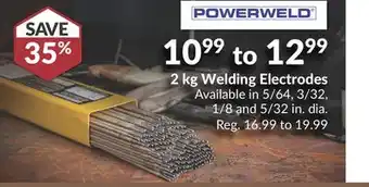 Princess Auto Powerweld 2 kg Welding Electrodes offer